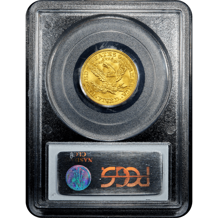 1902 Liberty Gold Half Eagle ($5) SLAB Image