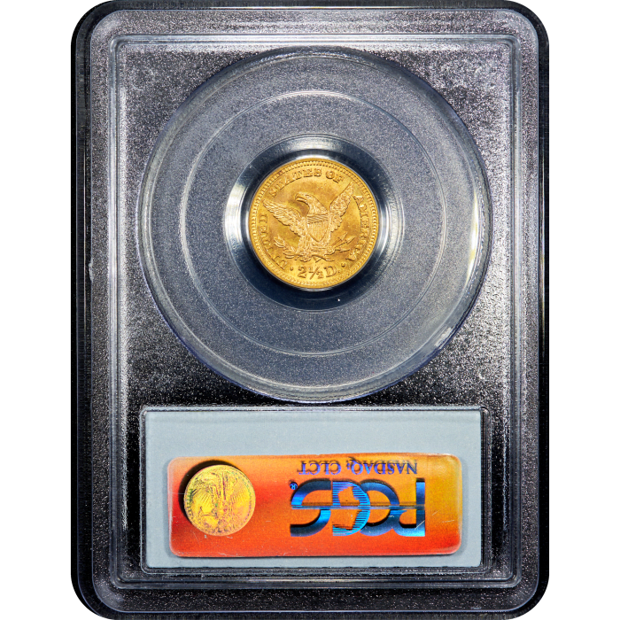 1902 Liberty Gold Quarter Eagle ($2.50) Reverse Slab Image