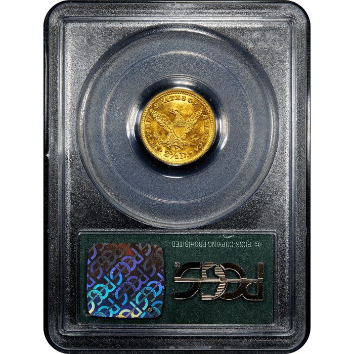 1903 Liberty Gold Quarter Eagle ($2.50) OGH Reverse Slab Image
