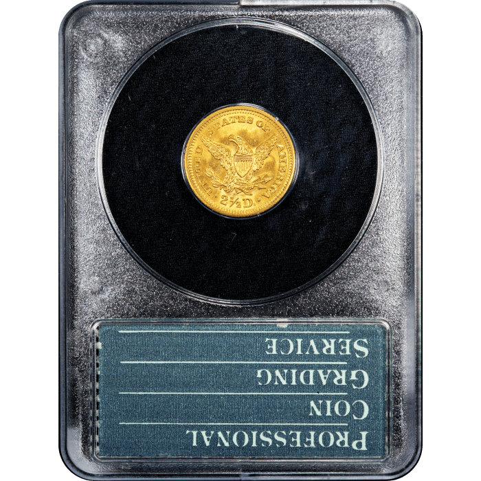 1903 Liberty Gold Quarter Eagle ($2.50) Rattler Reverse Slab Image