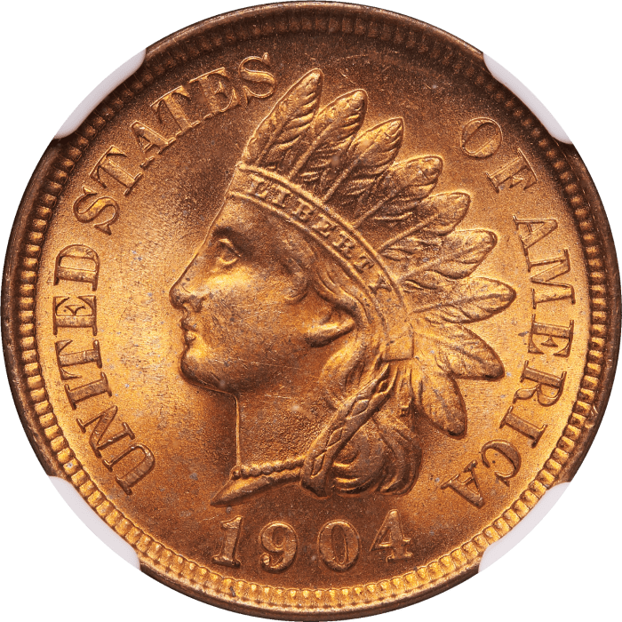 1904 Indian Cent (1c) OBVERSE Image