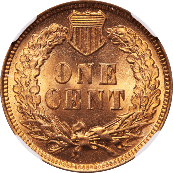 1904 Indian Cent (1c) Reverse Image