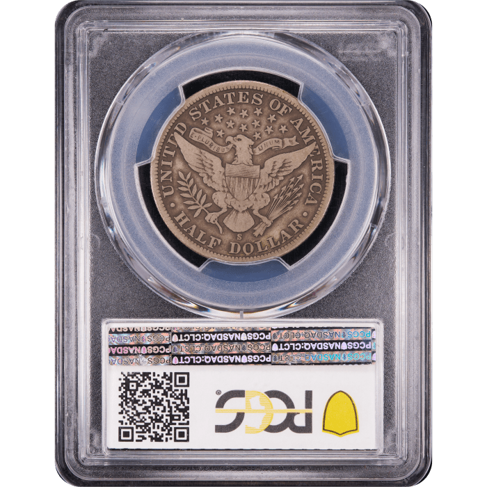 1904-S Barber Half Dollar (50c) Reverse Slab Image
