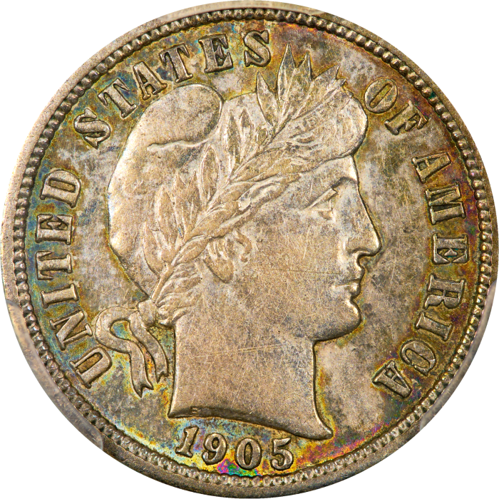 1905-O Barber Dime (10c) Micro O Obverse Image