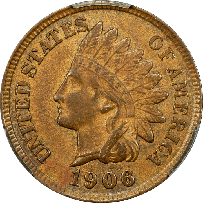 1906 Indian Cent (1c) Obverse Image