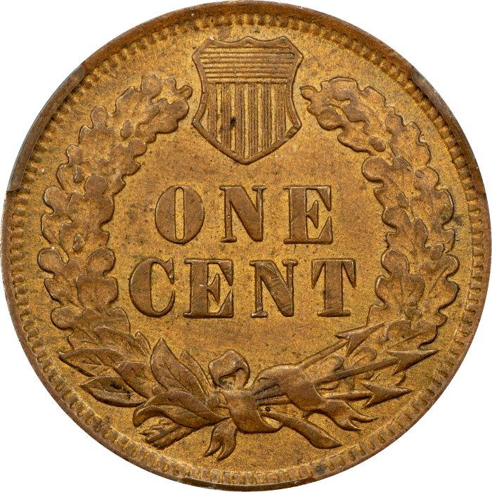 1906 Indian Cent (1c) REVERSE Image