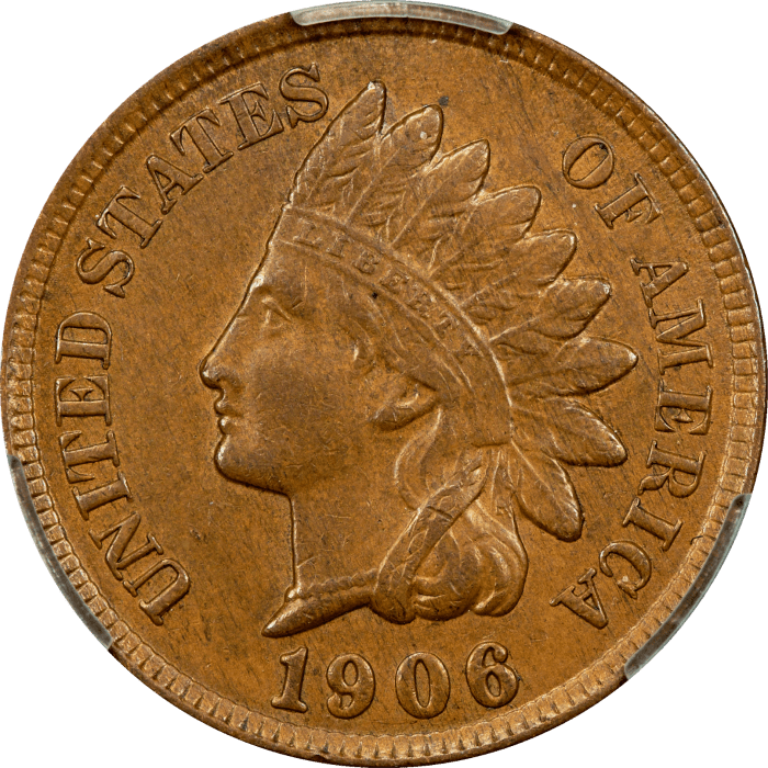1906 Indian Cent (1c) Obverse Image