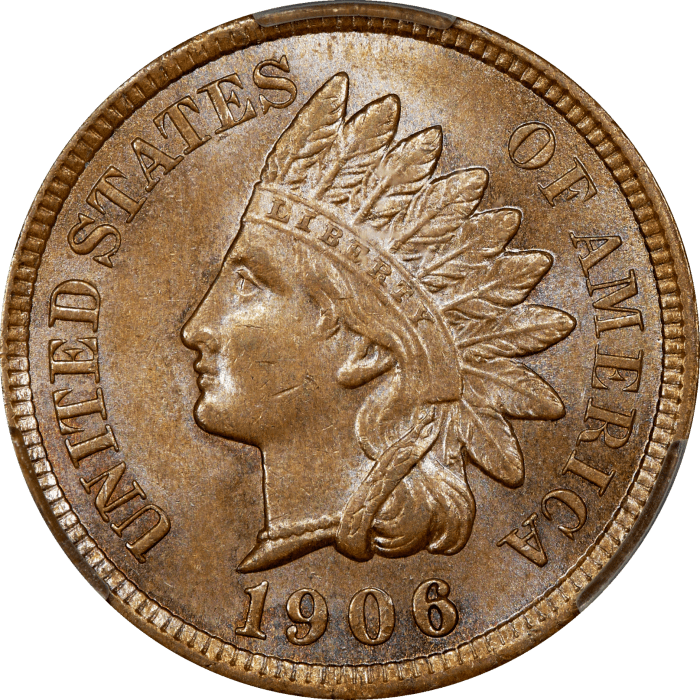 1906 Indian Cent (1c) Obverse Image