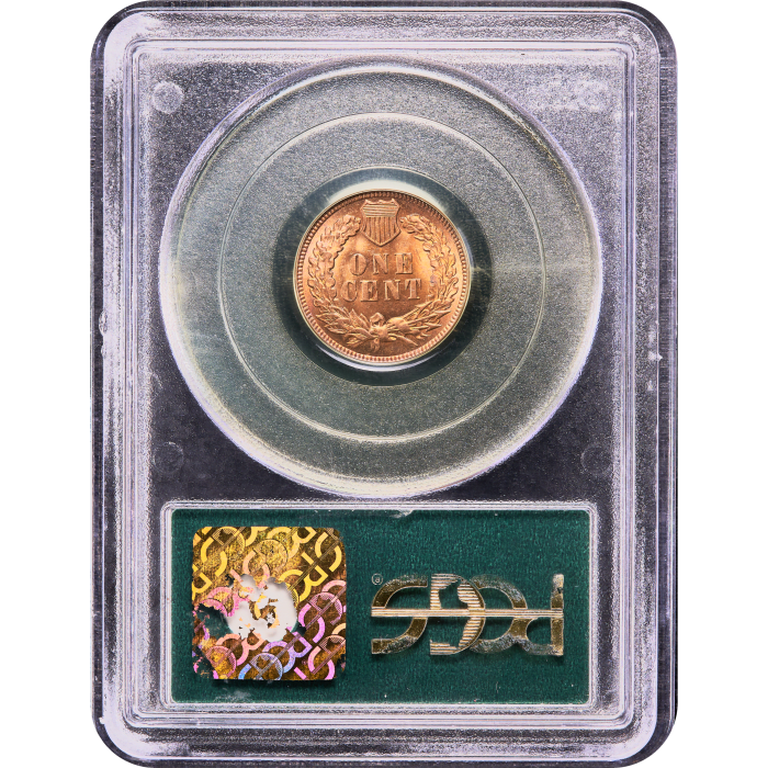 1906 Indian Cent (1c) OGH Reverse Slab Image
