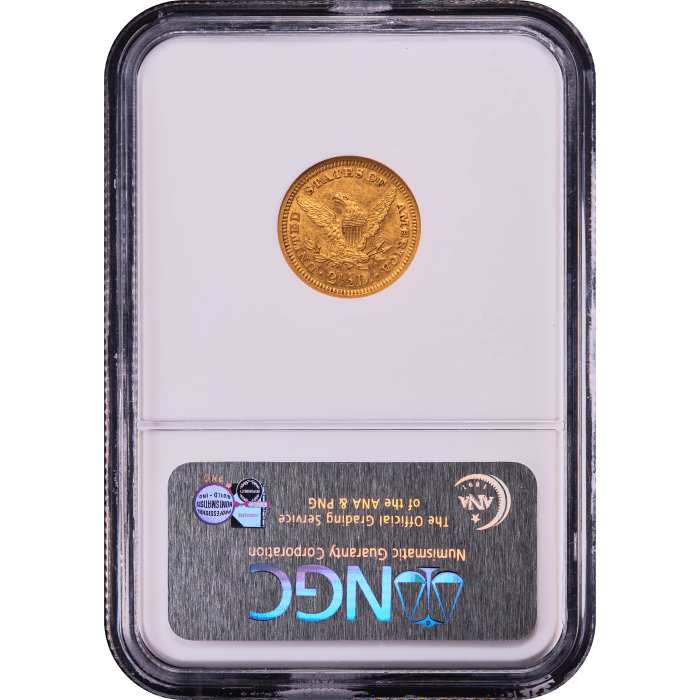 1906 Liberty Gold Quarter Eagle ($2.50) Reverse Slab Image