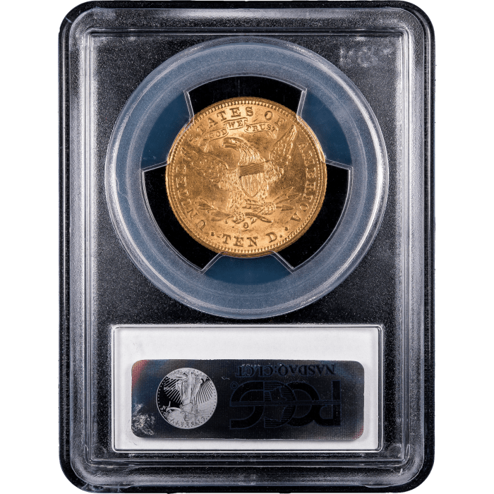 1906-O Liberty Eagle $10 Reverse Slab Image