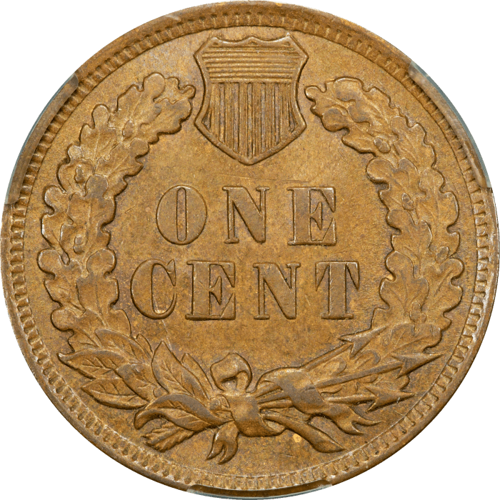 1907 Indian Cent (1c) Reverse Image