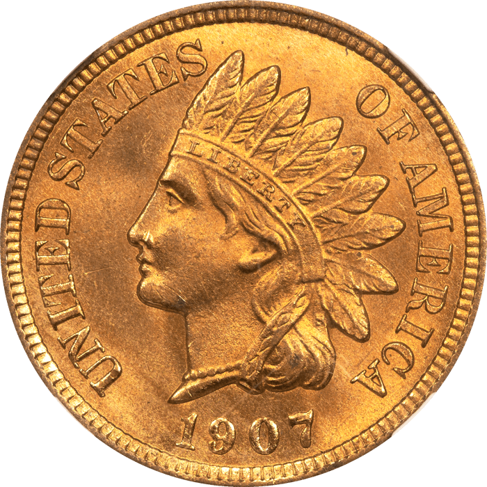 1907 Indian Cent (1c) Obverse Image