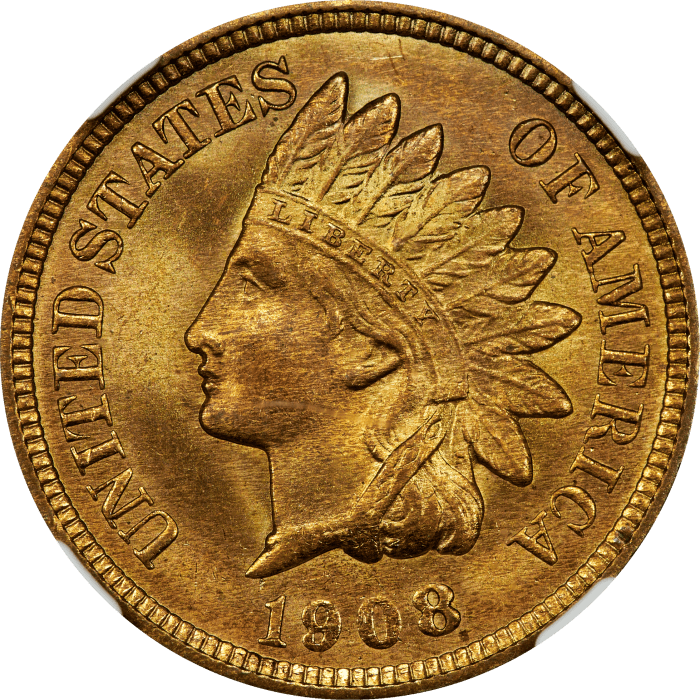 1908 Indian Cent (1c) OBVERSE Image