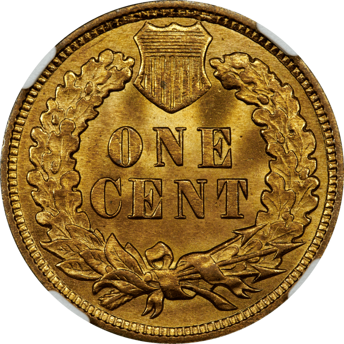 1908 Indian Cent (1c) REVERSE Image