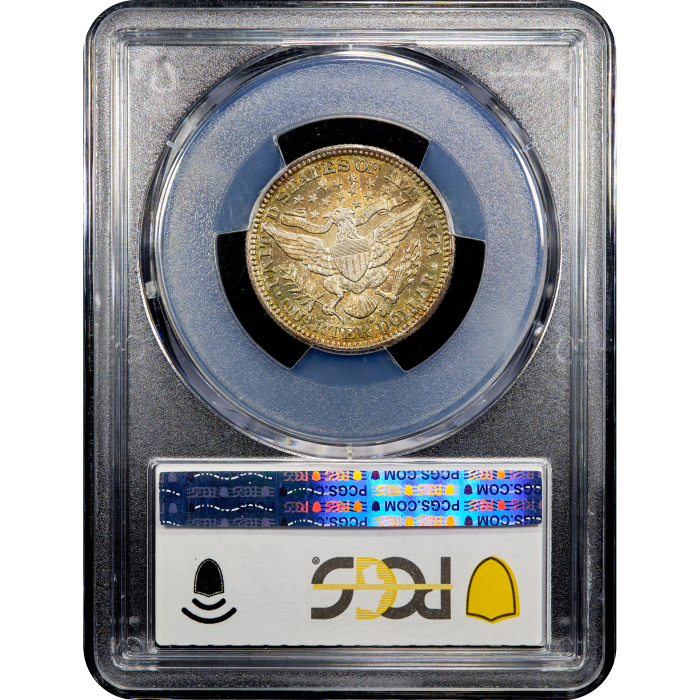 1908-O Barber Quarter (25c) Reverse Slab Image