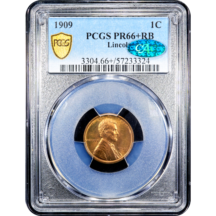 1909 Lincoln Cent (1c) Obverse Slab Image