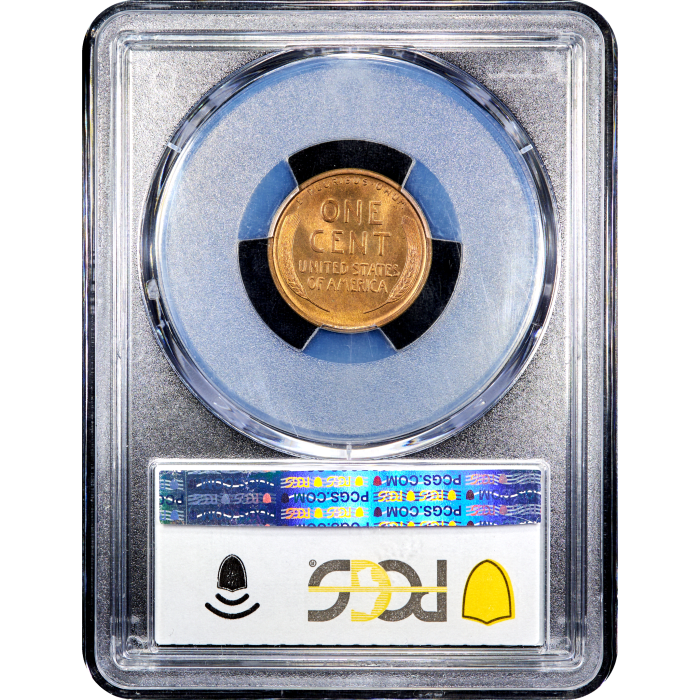 1909 Lincoln Cent (1c) Reverse Slab Image