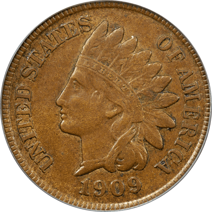 1909-S Indian Cent OGH OBVERSE Image