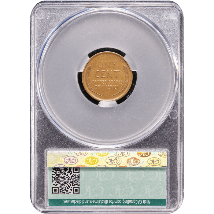 1909-S Lincoln Cent (1c) Reverse Slab Image