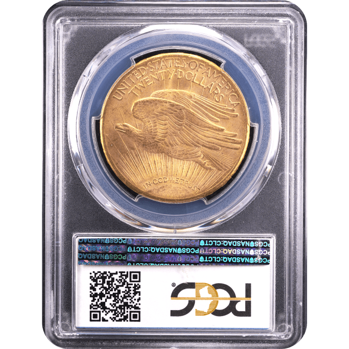 1909-S Saint-Gaudens Gold Double Eagle ($20) Reverse Slab Image