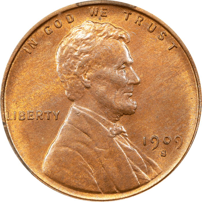 1909-S VDB Lincoln Cent (1c) Obverse Image