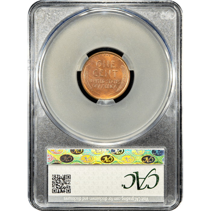 1909-S VDB Lincoln Cent (1c) Reverse Slab Image