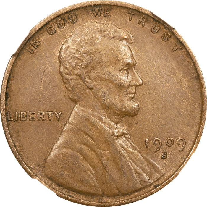 1909-S VDB Lincoln Cent (1c) OBVERSE Image