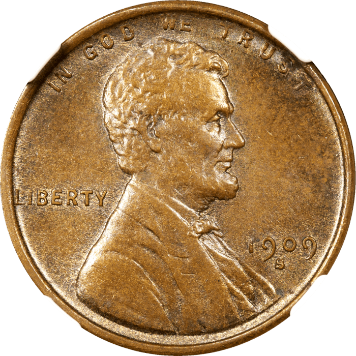 1909-S VDB Lincoln Cent (1c) Obverse Image