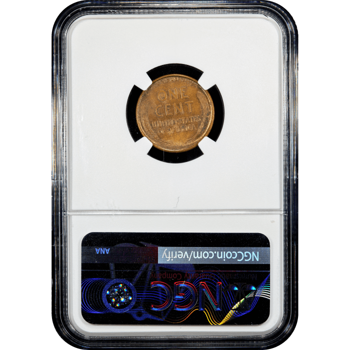 1909-S VDB Lincoln Cent (1c) Reverse Slab Image