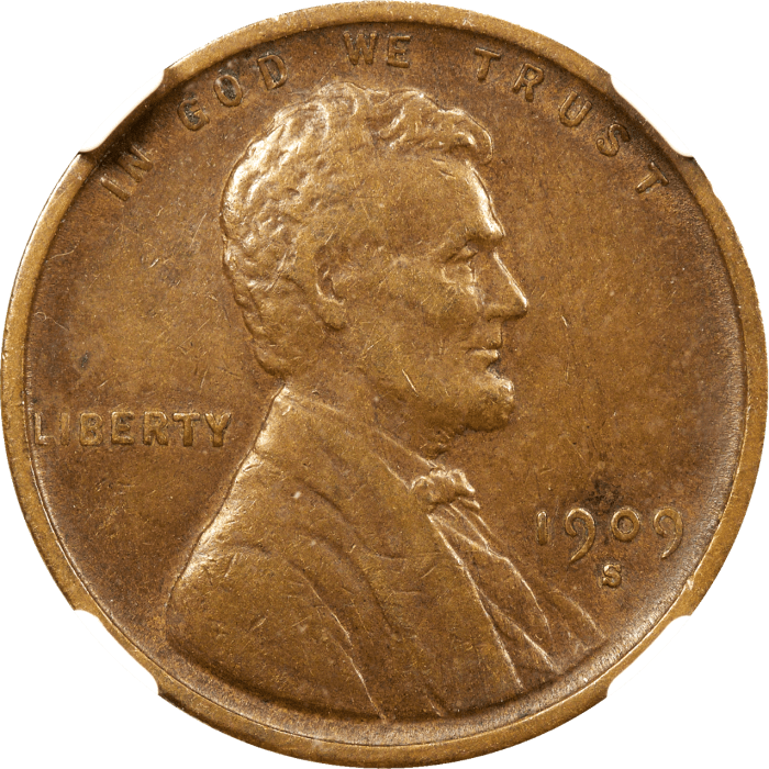 1909-S VDB Lincoln Cent (1c) Obverse Image