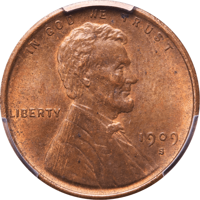 1909-S VDB Lincoln Cent (1c) OBVERSE Image