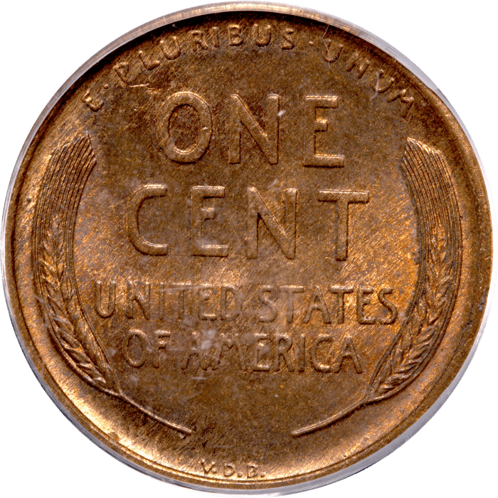 1909-S VDB Lincoln Cent (1c) Reverse Image