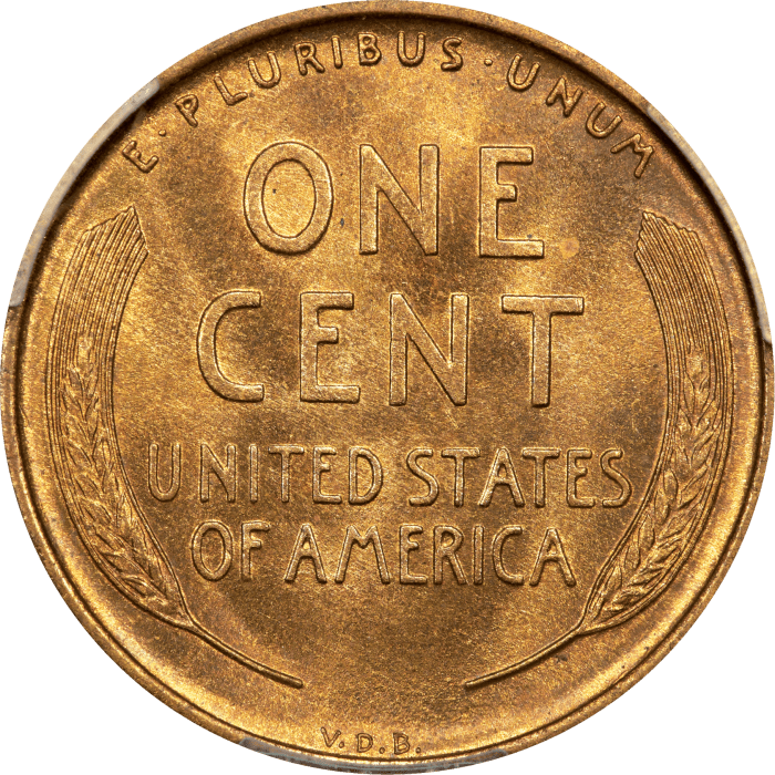 1909-S VDB Lincoln Cent (1c) REVERSE Image