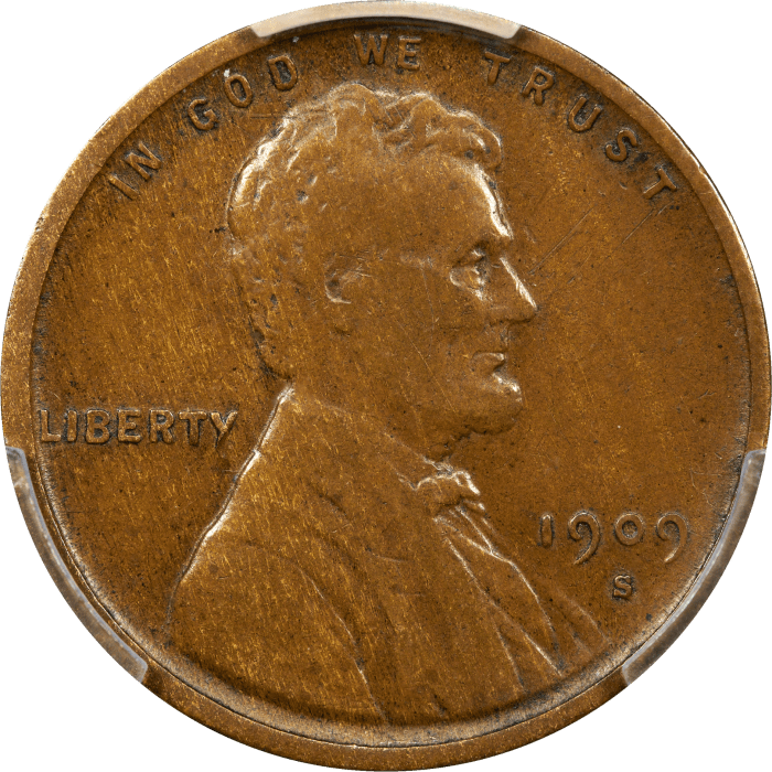 1909-S VDB Lincoln Cent (1c) OBVERSE Image