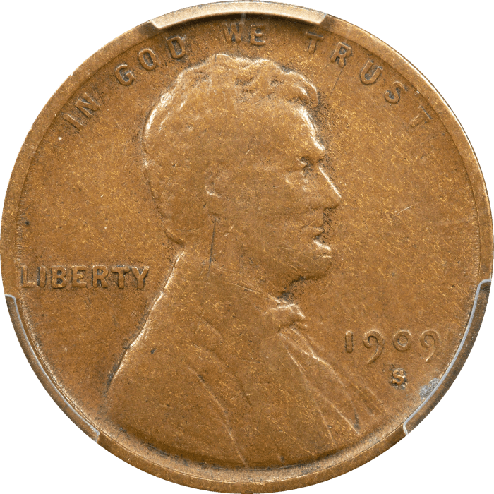 1909-S VDB Lincoln Cent (1c) Obverse Image