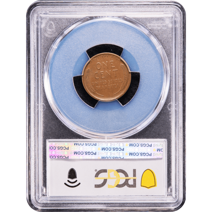 1909-S VDB Lincoln Cent (1c) Reverse Slab Image