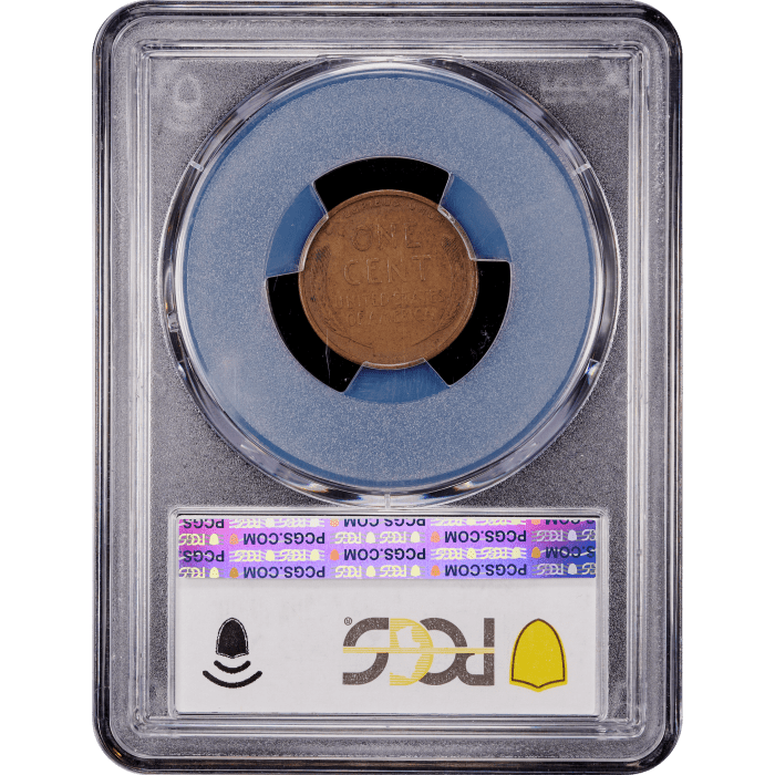1909-S VDB Lincoln Cent (1c) Reverse Slab Image