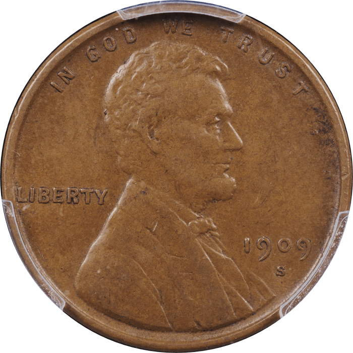 1909-S VDB Lincoln Cent (1c) Obverse Image