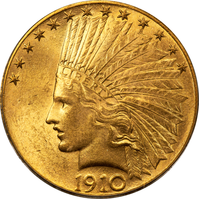 1910 Indian Gold Eagle ($10) Obverse Image