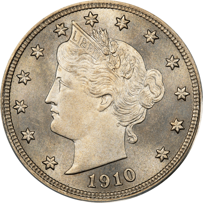 1910 Liberty Nickel (5c) Obverse Image
