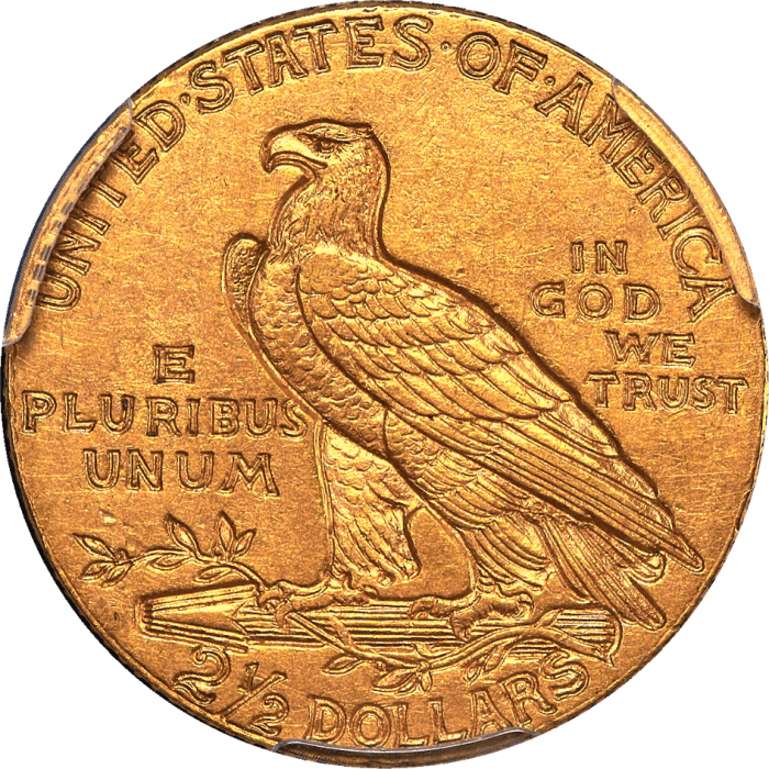 1911-D Indian Gold Quarter Eagle ($2.50) Strong D Reverse Image