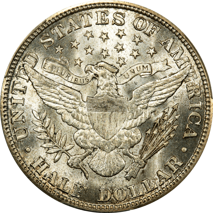 1912 Barber Half Dollar (50c) Reverse Image