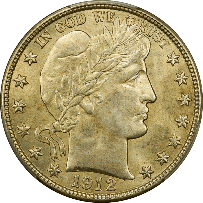 1912-S Barber Half Dollar (50c) OBVERSE Image