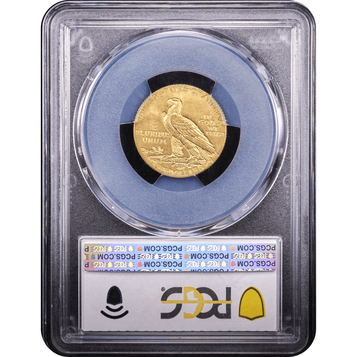 1913 Indian Gold Half Eagle ($5) Reverse Slab Image