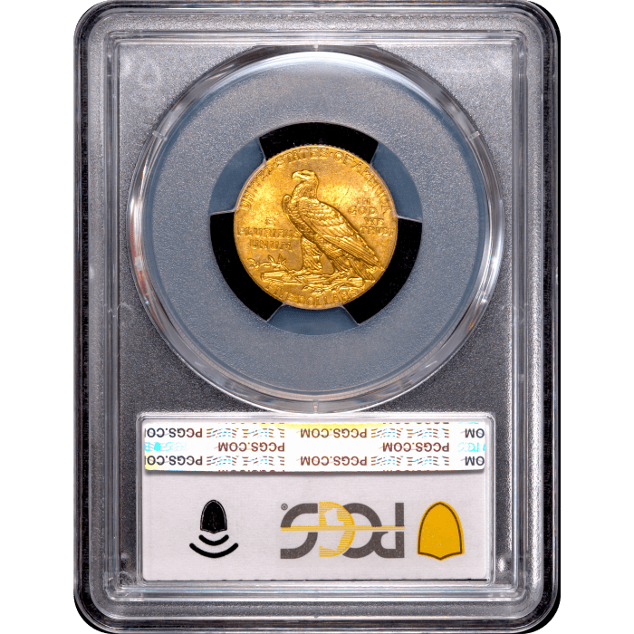 1913 Indian Gold Half Eagle ($5) Reverse Slab Image