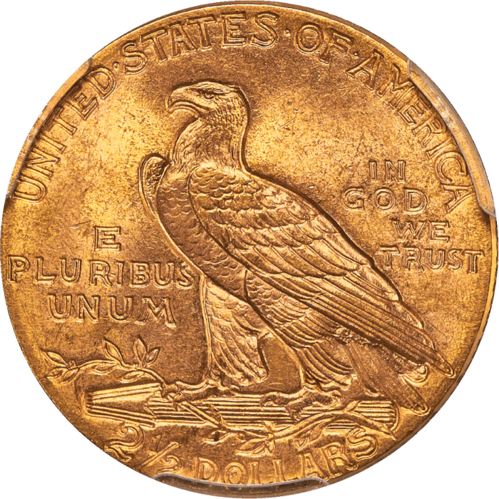 1913 Indian Gold Quarter Eagle ($2.50) Reverse Image