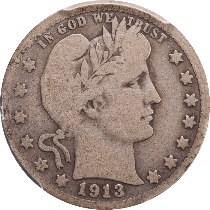 1913-S Barber Quarter (25c) Obverse Image