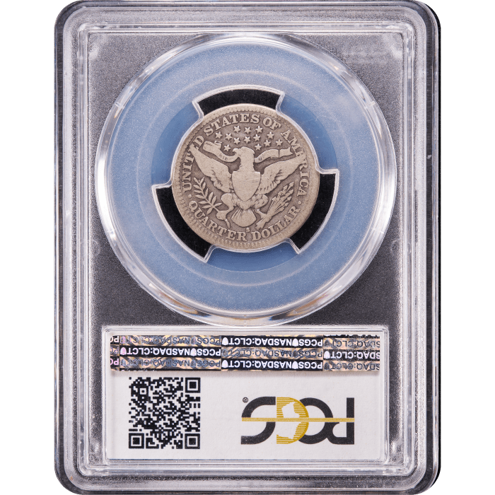 1913-S Barber Quarter (25c) Reverse Slab Image