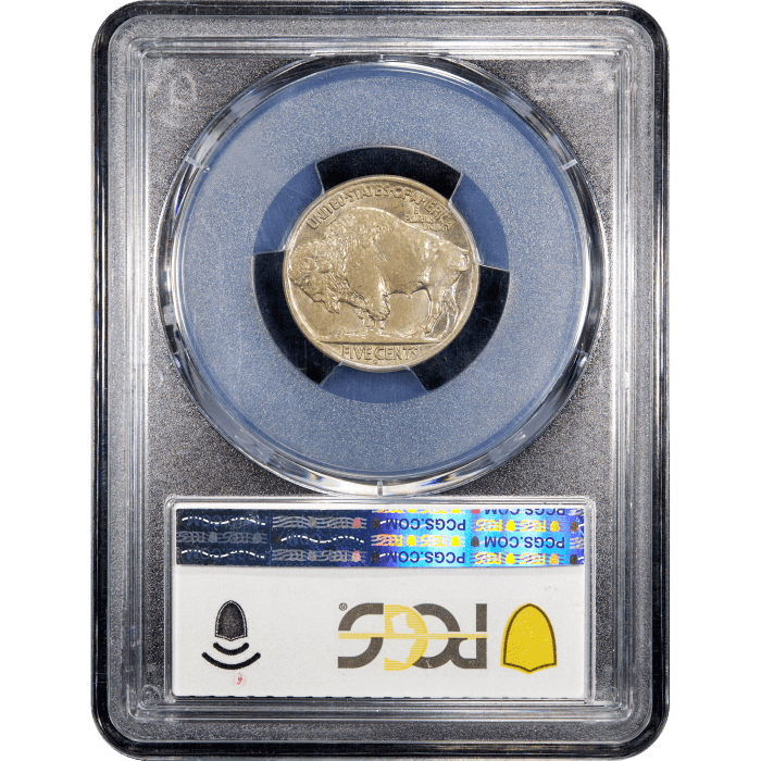 1913-S Type 2 Buffalo Nickel (5c) Reverse Slab Image